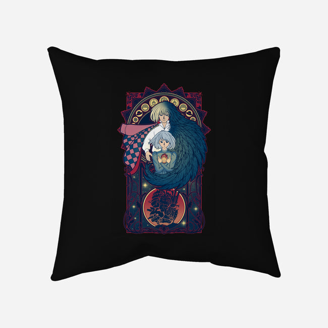 Art of a Moving Castle-none non-removable cover w insert throw pillow-Chocolateraisinfury