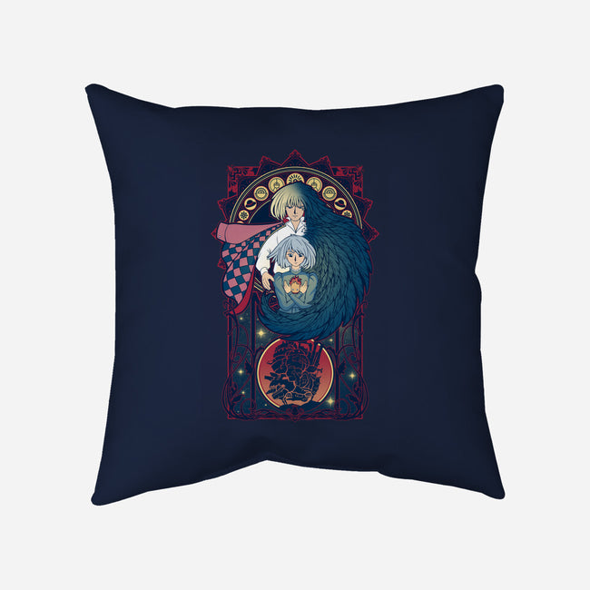 Art of a Moving Castle-none removable cover throw pillow-Chocolateraisinfury