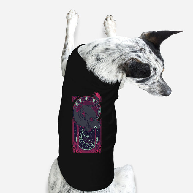 Art of the Night-dog basic pet tank-ChocolateRaisinFury