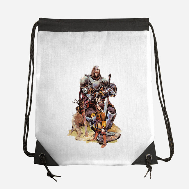 Arya and the Hound-none drawstring bag-Matias Bergara