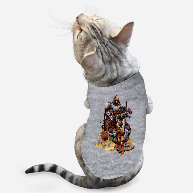 Arya and the Hound-cat basic pet tank-Matias Bergara