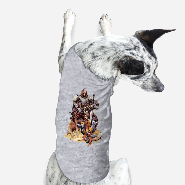 Arya and the Hound-dog basic pet tank-Matias Bergara