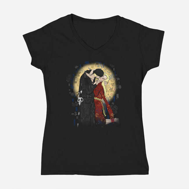 As You Kiss-womens v-neck tee-MarianoSan