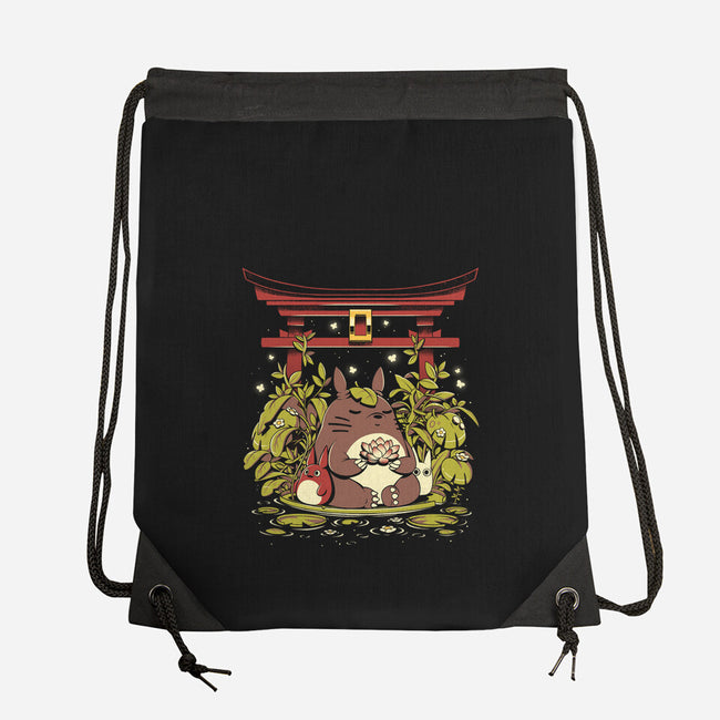 At Peace With Nature-none drawstring bag-ilustrata
