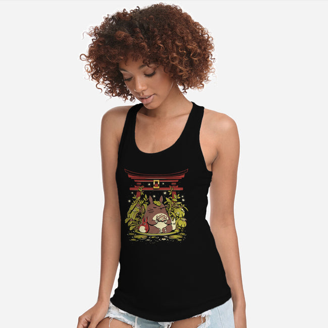 At Peace With Nature-womens racerback tank-ilustrata