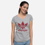 Athletic Stranger-womens v-neck tee-SarahCave