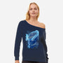 Atomic Fire Born-womens off shoulder sweatshirt-cs3ink