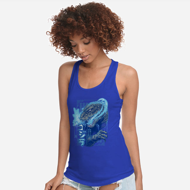 Atomic Fire Born-womens racerback tank-cs3ink