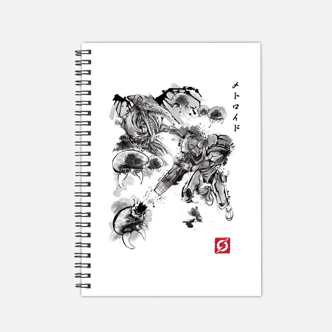 Attack of the Space Pirates Sumi-e-none dot grid notebook-DrMonekers
