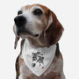 Attack of the Space Pirates Sumi-e-dog adjustable pet collar-DrMonekers