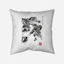 Attack of the Space Pirates Sumi-e-none removable cover w insert throw pillow-DrMonekers