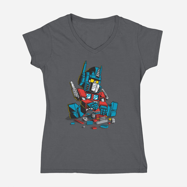 Autoblocks-womens v-neck tee-mekazoo