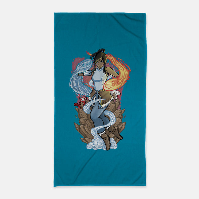 Avatar of the Water Tribe-none beach towel-TrulyEpic