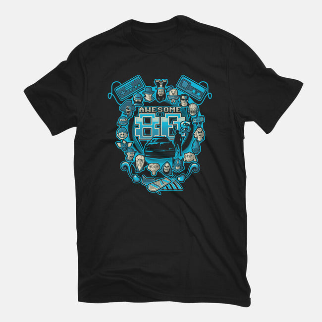 Awesome 80s-unisex basic tee-Letter_Q