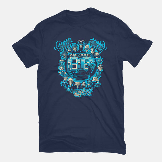 Awesome 80s-unisex basic tee-Letter_Q