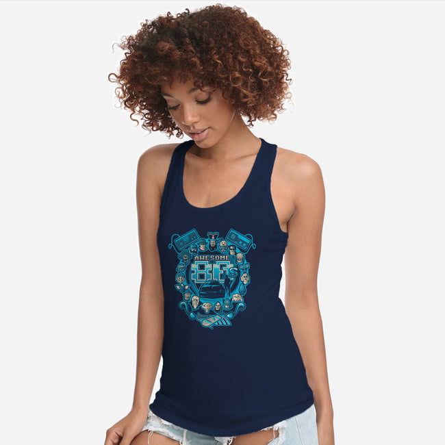 Awesome 80s-womens racerback tank-Letter_Q