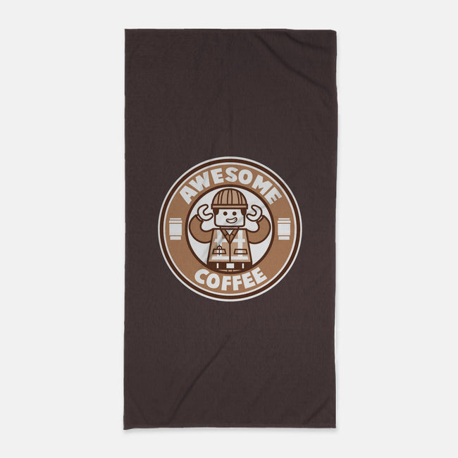 Awesome Coffee-none beach towel-krisren28