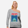 Awws-womens off shoulder sweatshirt-dinomike