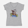 Axe & Bow-womens v-neck tee-javiclodo