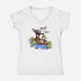Axe & Bow-womens v-neck tee-javiclodo