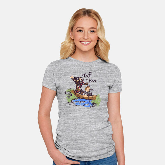 Axe & Bow-womens fitted tee-javiclodo