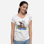 Axe & Bow-womens v-neck tee-javiclodo