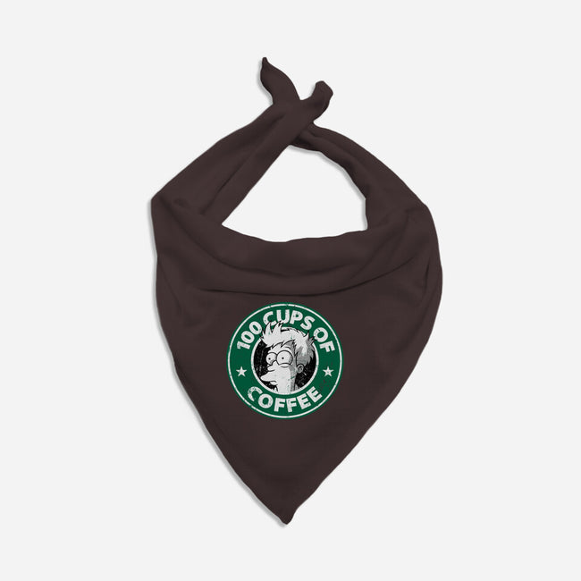 100 Cups of Coffee-dog bandana pet collar-Barbadifuoco