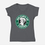 100 Cups of Coffee-womens v-neck tee-Barbadifuoco