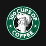 100 Cups of Coffee-none non-removable cover w insert throw pillow-Barbadifuoco