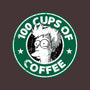 100 Cups of Coffee-none non-removable cover w insert throw pillow-Barbadifuoco