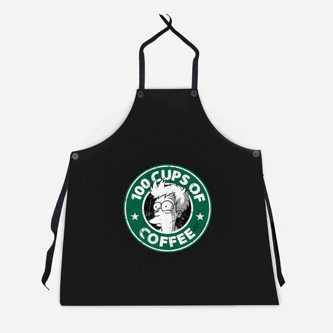 100 Cups of Coffee-unisex kitchen apron-Barbadifuoco