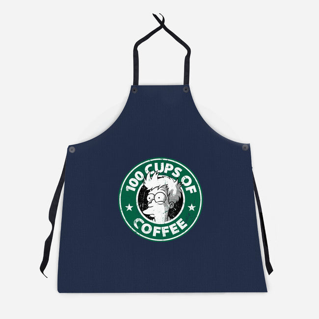 100 Cups of Coffee-unisex kitchen apron-Barbadifuoco