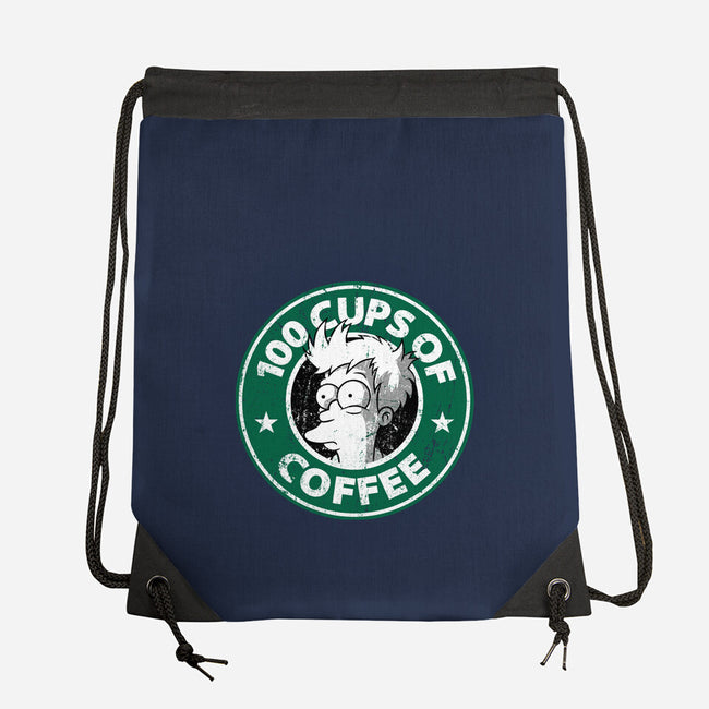 100 Cups of Coffee-none drawstring bag-Barbadifuoco