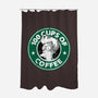 100 Cups of Coffee-none polyester shower curtain-Barbadifuoco