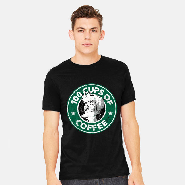 100 Cups of Coffee-mens heavyweight tee-Barbadifuoco