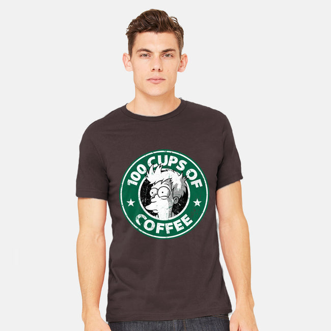 100 Cups of Coffee-mens heavyweight tee-Barbadifuoco