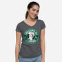 100 Cups of Coffee-womens v-neck tee-Barbadifuoco