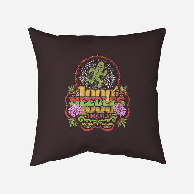 1000 Needles-none non-removable cover w insert throw pillow-KindaCreative