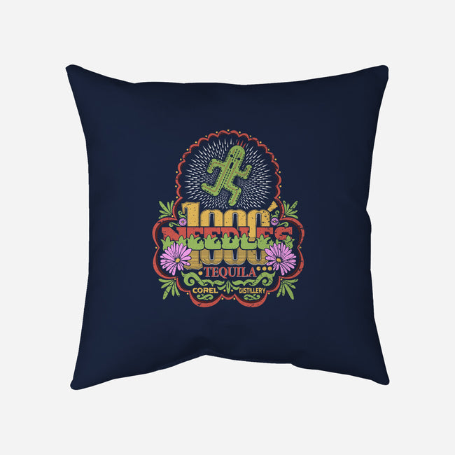 1000 Needles-none non-removable cover w insert throw pillow-KindaCreative