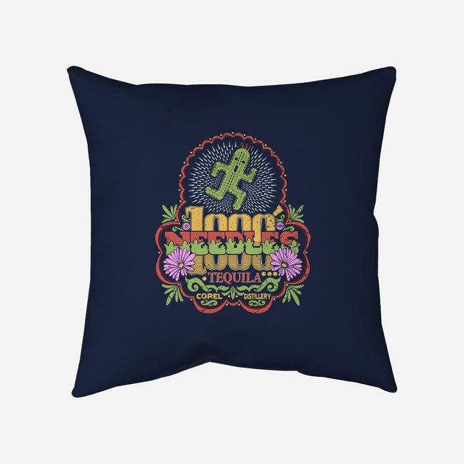1000 Needles-none removable cover throw pillow-KindaCreative