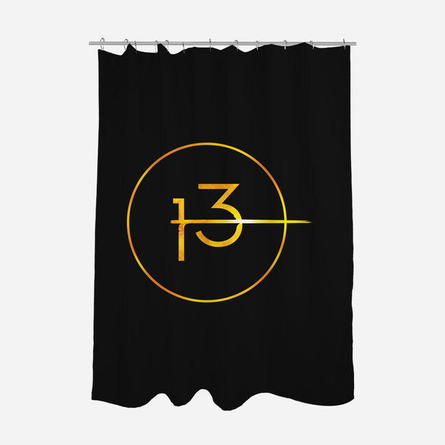 13th Icon of Time & Space-none polyester shower curtain-Kat_Haynes