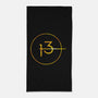 13th Icon of Time & Space-none beach towel-Kat_Haynes