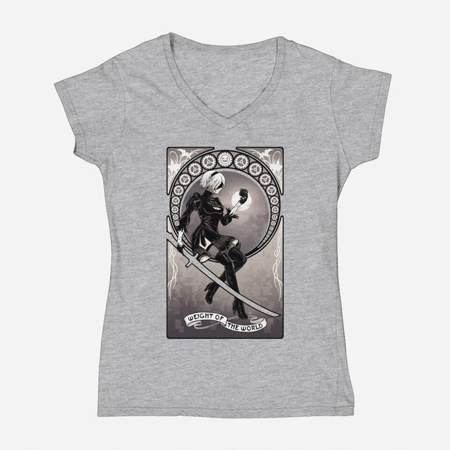 2B Or Not 2B-womens v-neck tee-jmcg