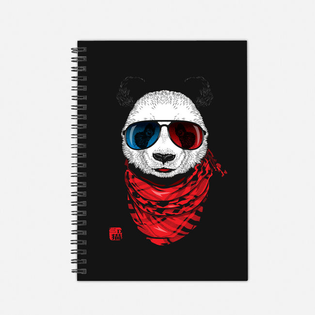 3D Panda-none dot grid notebook-jun087