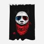 3D Panda-none polyester shower curtain-jun087