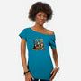 50 Years of the Doctor-womens off shoulder tee-saqman