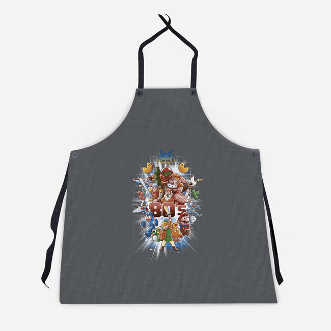 80's BEST FRIENDS-unisex kitchen apron-Skullpy