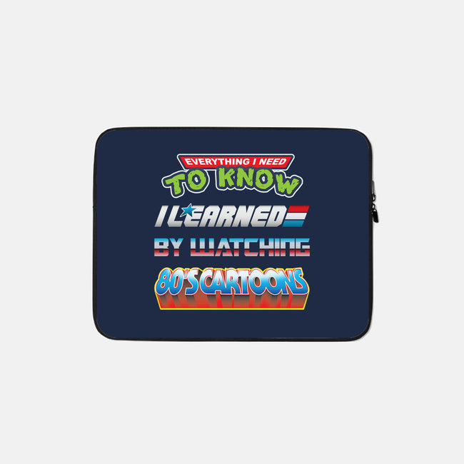 80's Education-none zippered laptop sleeve-Beware_1984