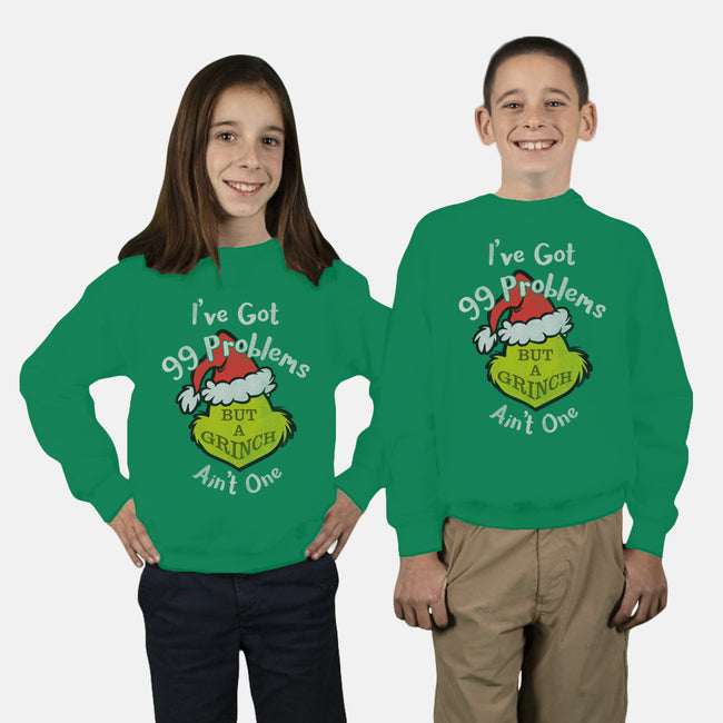 99 Holiday Problems-youth crew neck sweatshirt-Beware_1984