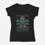 Call of Christmas-womens v-neck tee-xMorfina